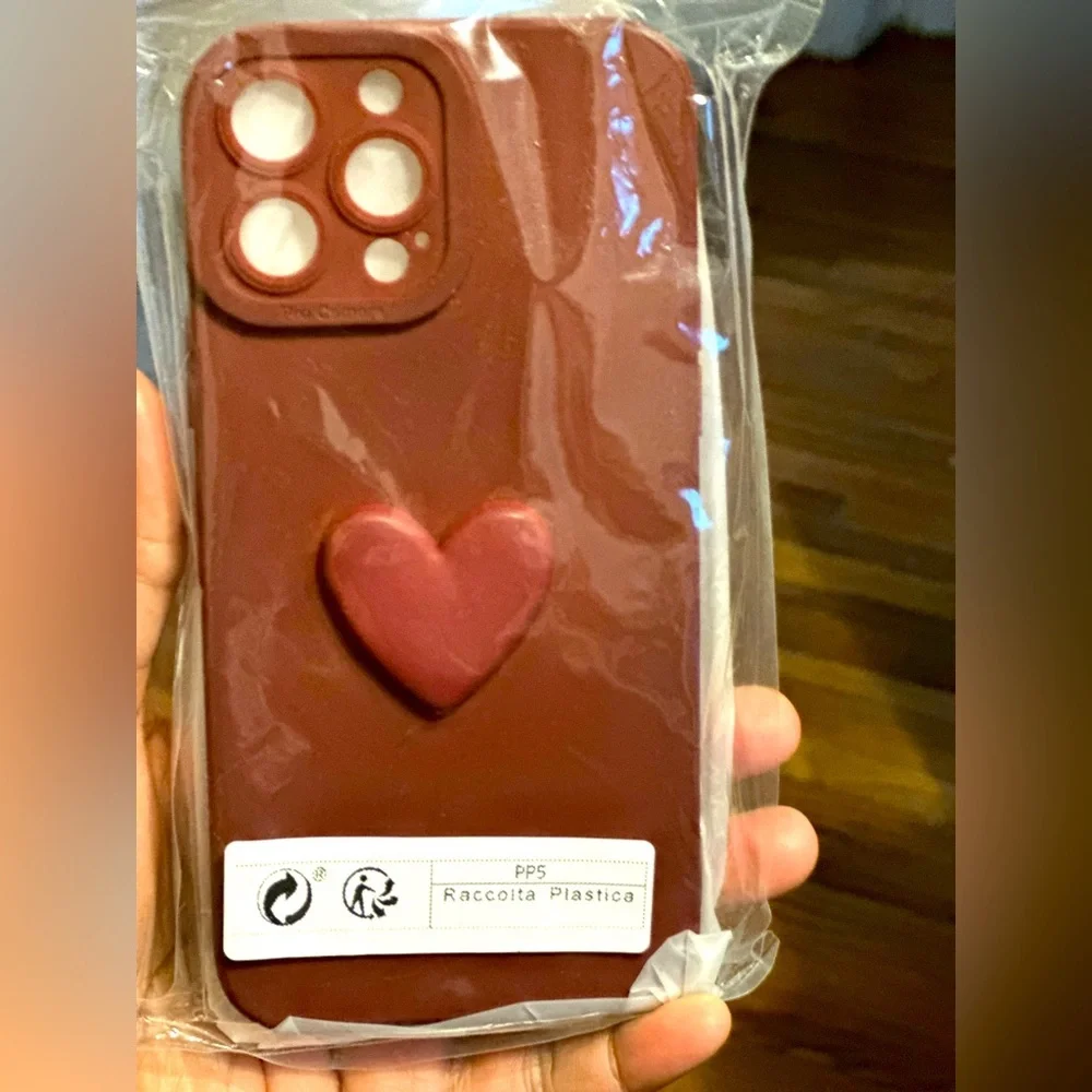 Shein Red Heart iPhone 13 Pro Max Phone Case